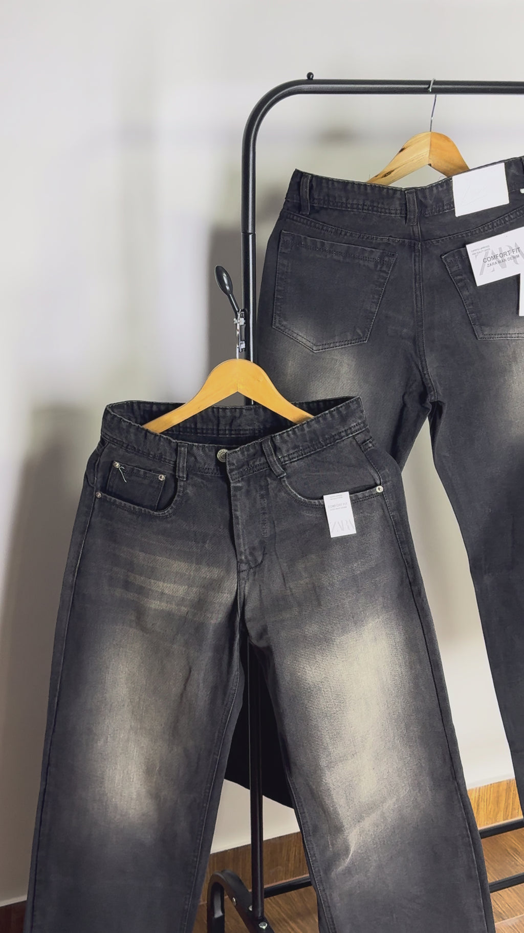 ZRA BLACK FADED BAGGY JEANS 2115 (BROWN FADE)