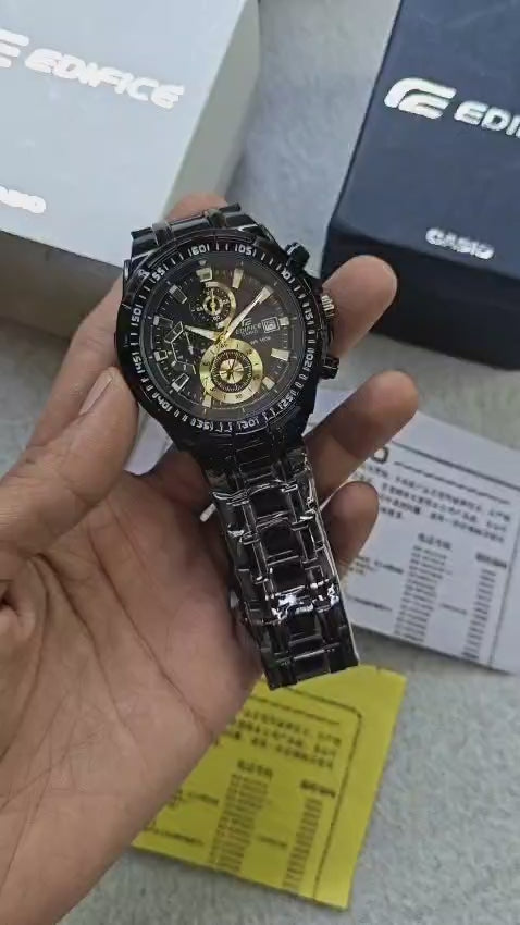 CASI0 EFR 539 WATCH - BLACK GOLDEN