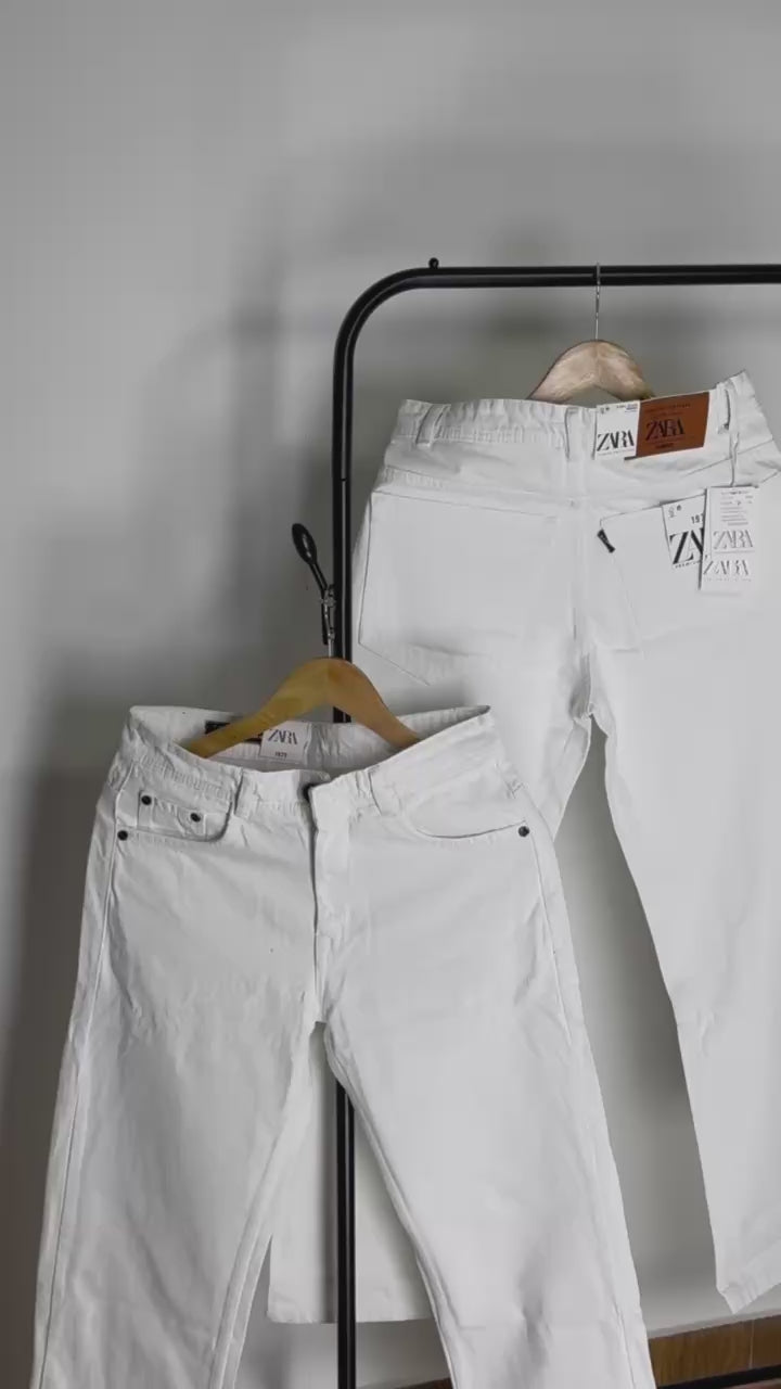 ZRA PURE WHITE JEANS