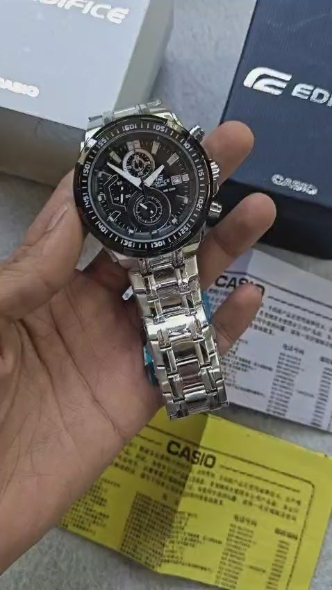 CASI0 EFR 539 WATCH - SILVER BLACK