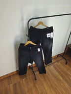 ZRA JET BLACK FADED BAGGY JEANS 2111 (PREMIUM & STRETCHABLE)