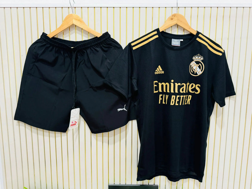 REAL MADRD BLACK JERSEY SET (SALE)