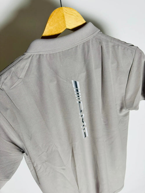 AMG MERC COLLAR TSHIRT - GREY (SALE)